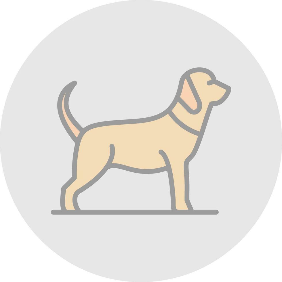 Hund-Vektor-Icon-Design vektor