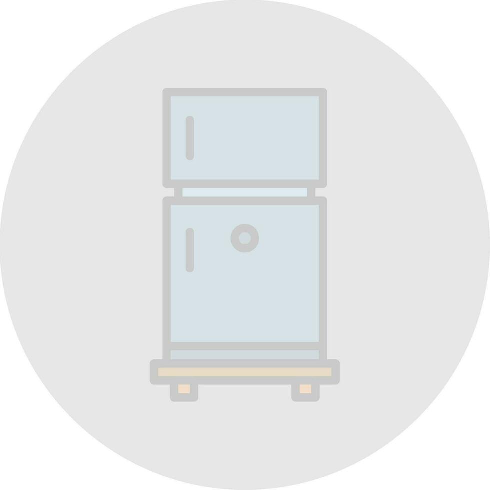 Kühlschrank-Vektor-Icon-Design vektor