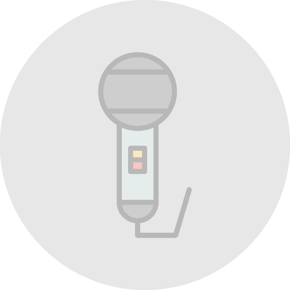 Mikrofon-Vektor-Icon-Design vektor