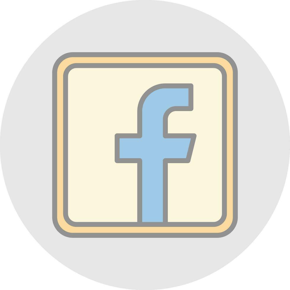 Facebook logotyp vektor ikon design