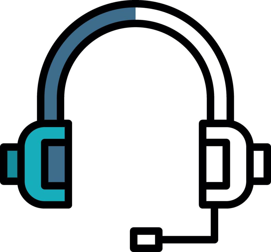 Headset-Vektor-Icon-Design vektor