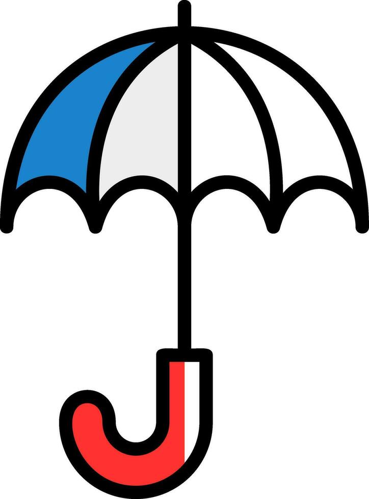 Regenschirm-Vektor-Icon-Design vektor