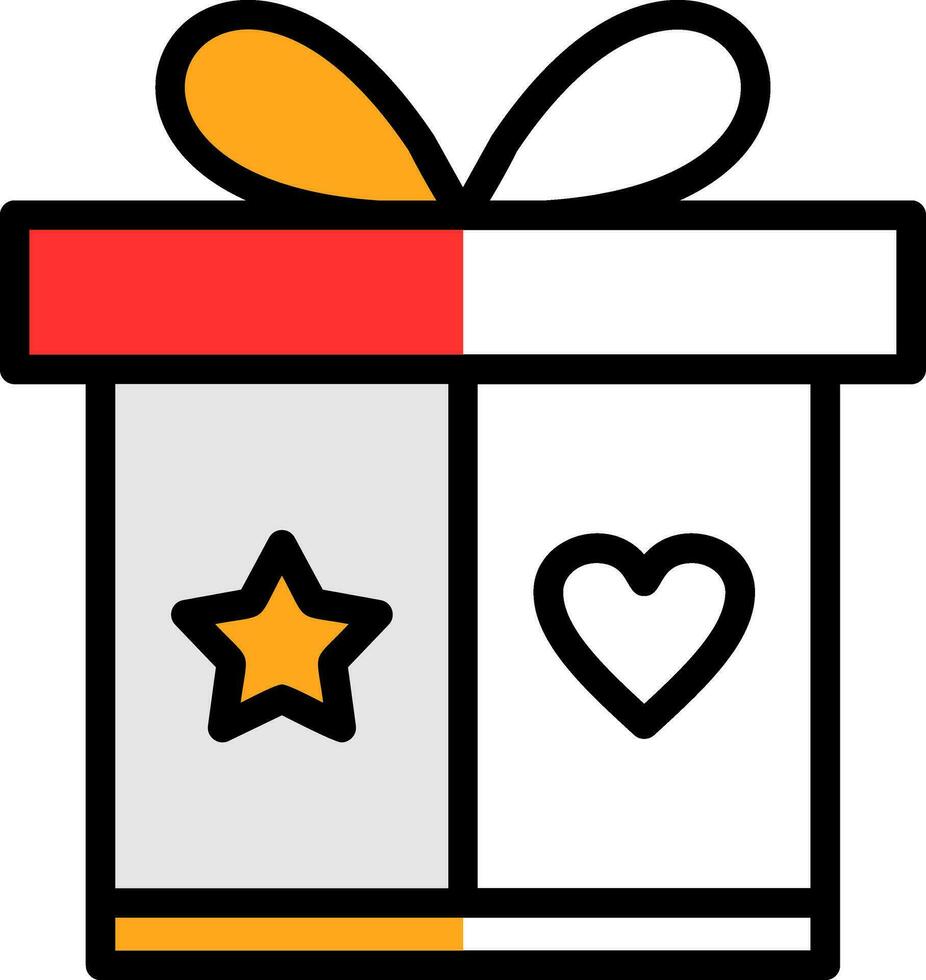 Geschenkbox-Vektor-Icon-Design vektor