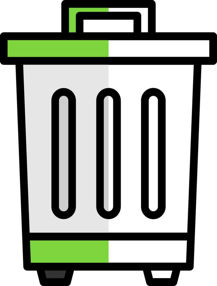 Abfall Behälter Vektor Symbol Design