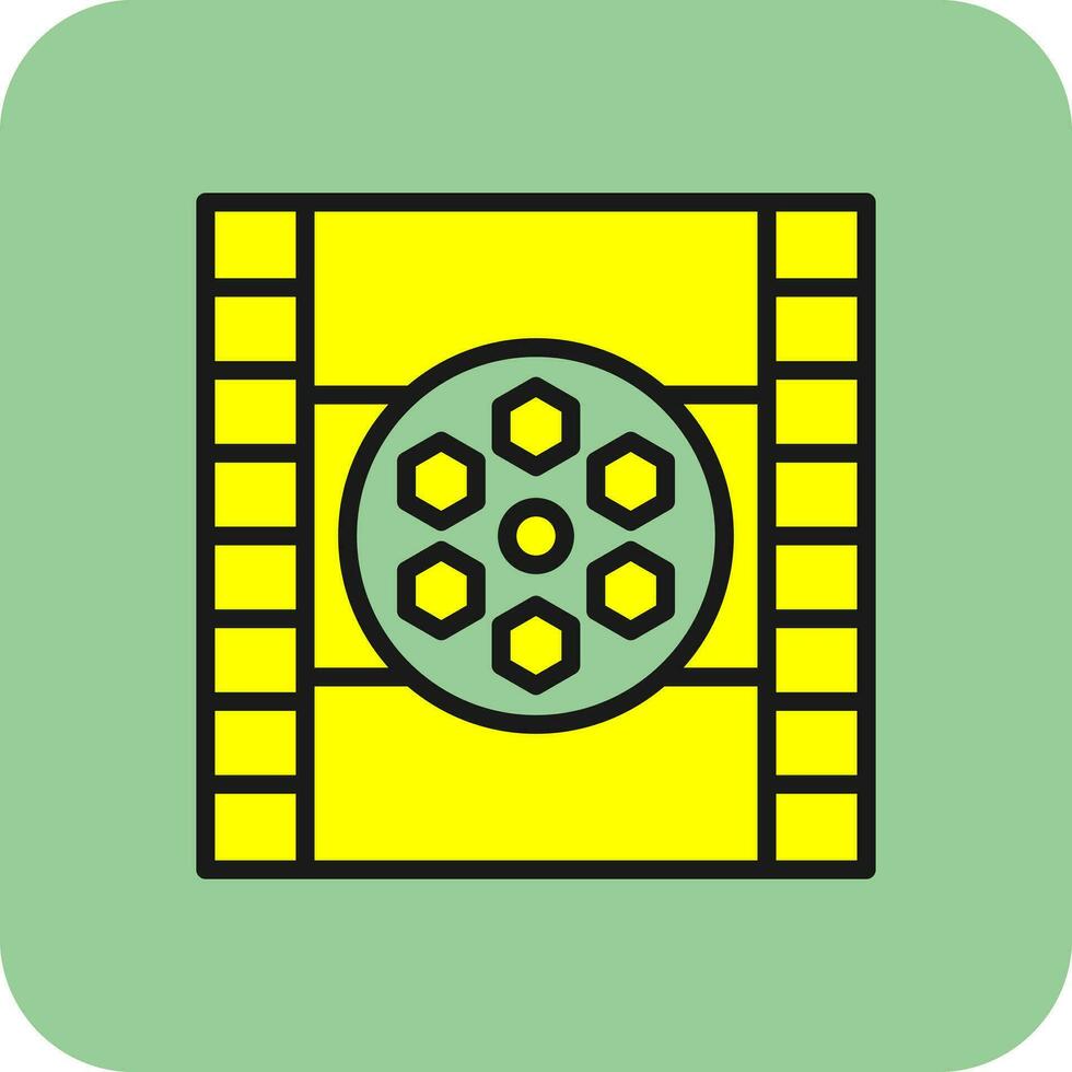 Filmrollen-Vektor-Icon-Design vektor