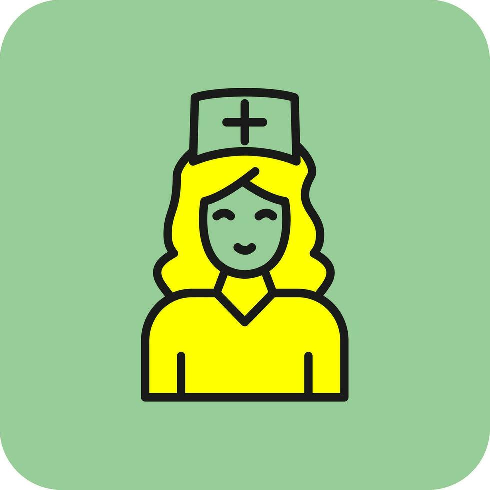 Krankenschwester-Vektor-Icon-Design vektor