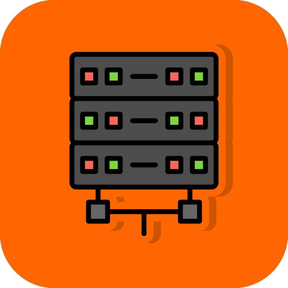 Server-Vektor-Icon-Design vektor