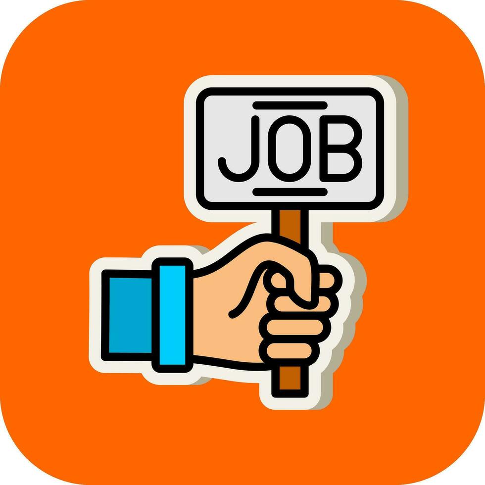 Job-Vektor-Icon-Design vektor