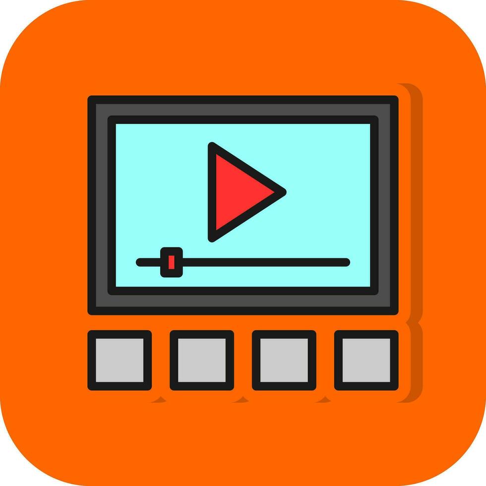 Video-Player-Vektor-Icon-Design vektor