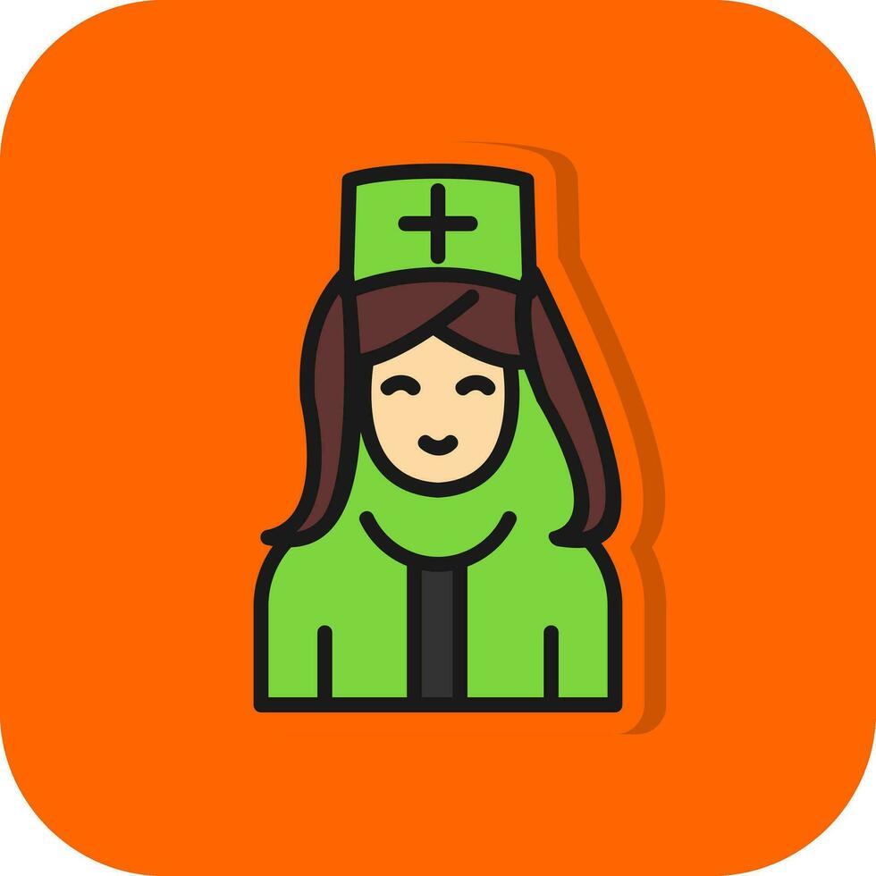 Krankenschwester-Vektor-Icon-Design vektor