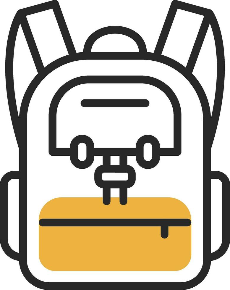 Rucksack-Vektor-Icon-Design vektor