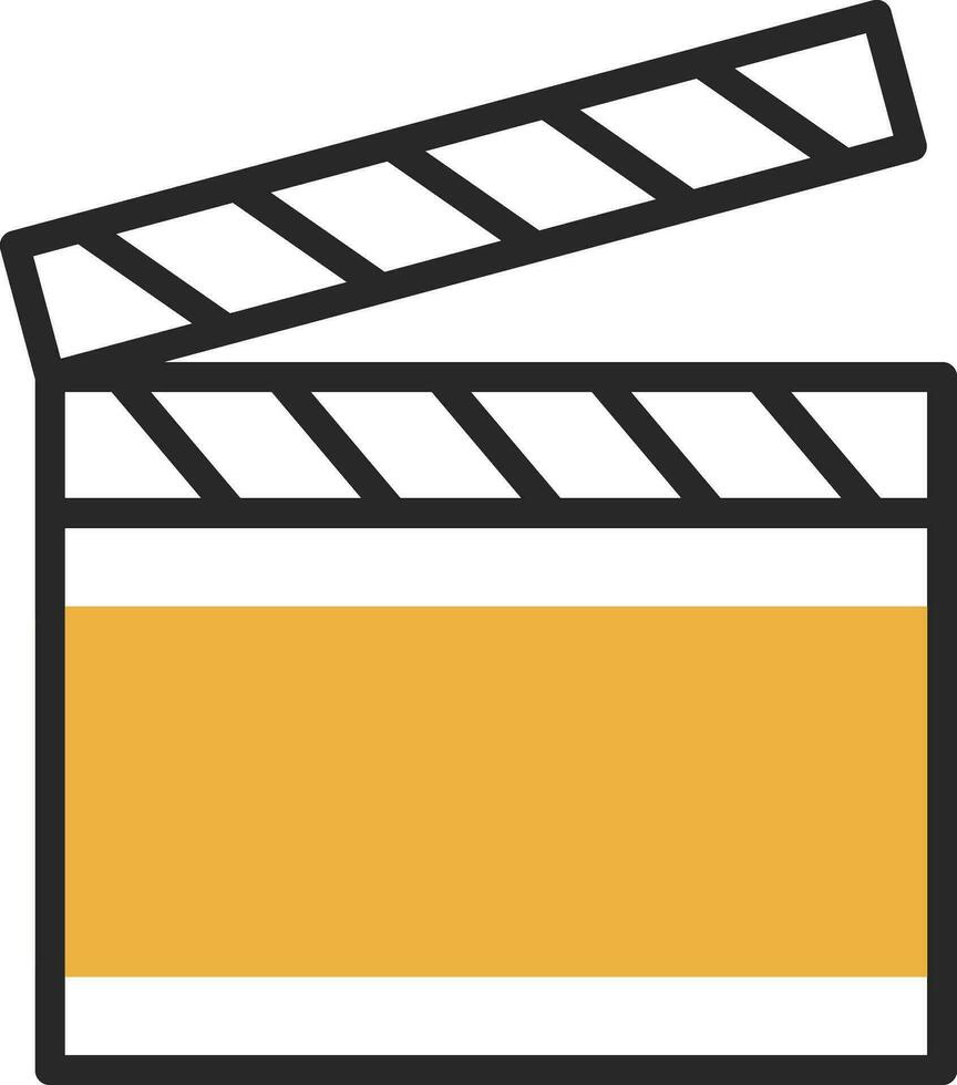 Clapperboard-Vektor-Icon-Design vektor