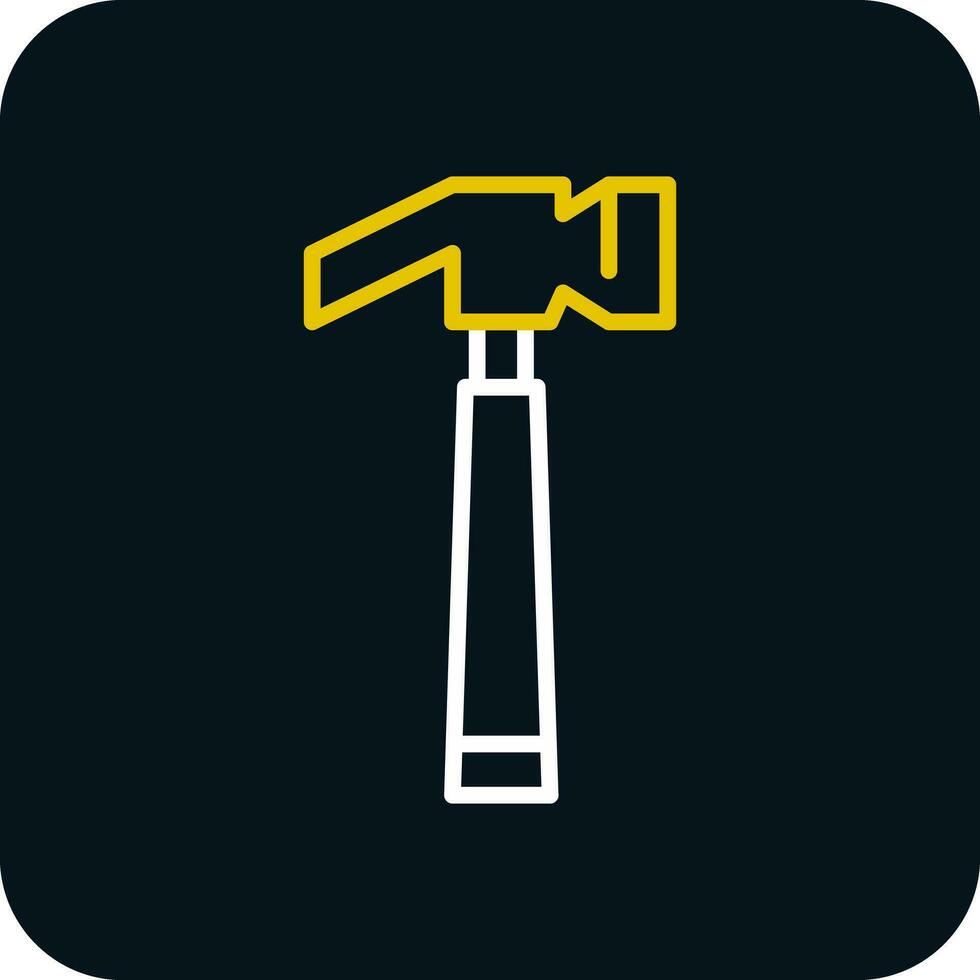 Hammer-Vektor-Icon-Design vektor