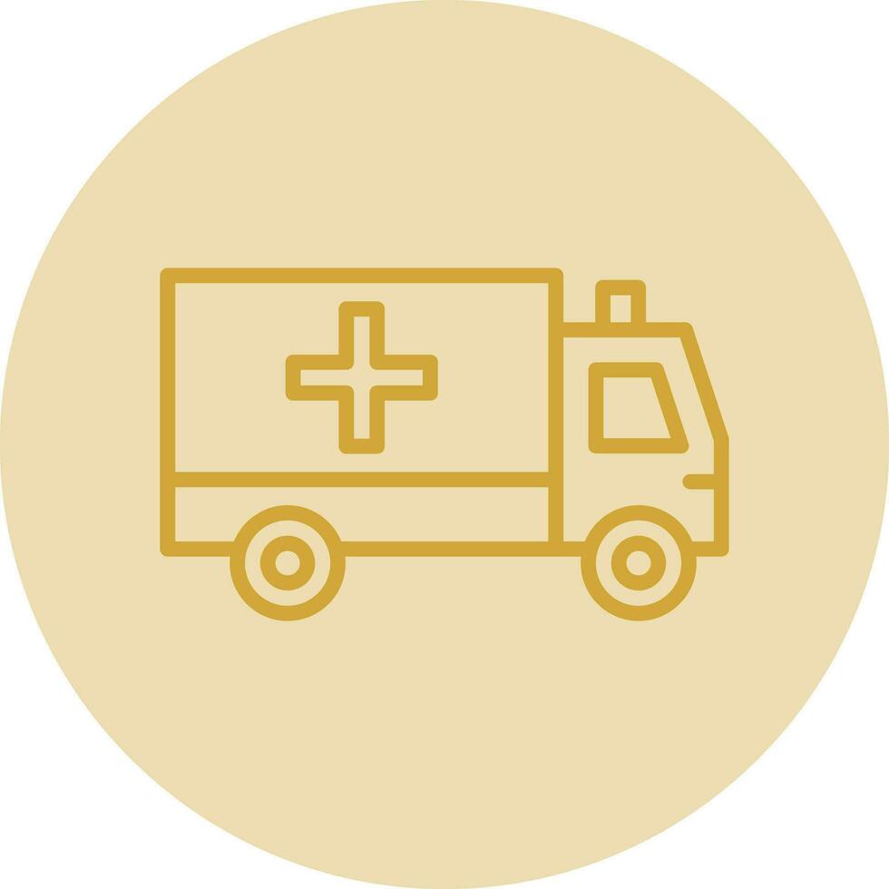 Krankenwagen-Vektor-Icon-Design vektor