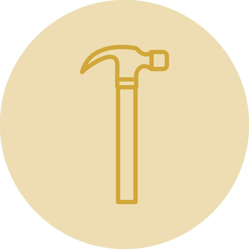 Hammer-Vektor-Icon-Design vektor