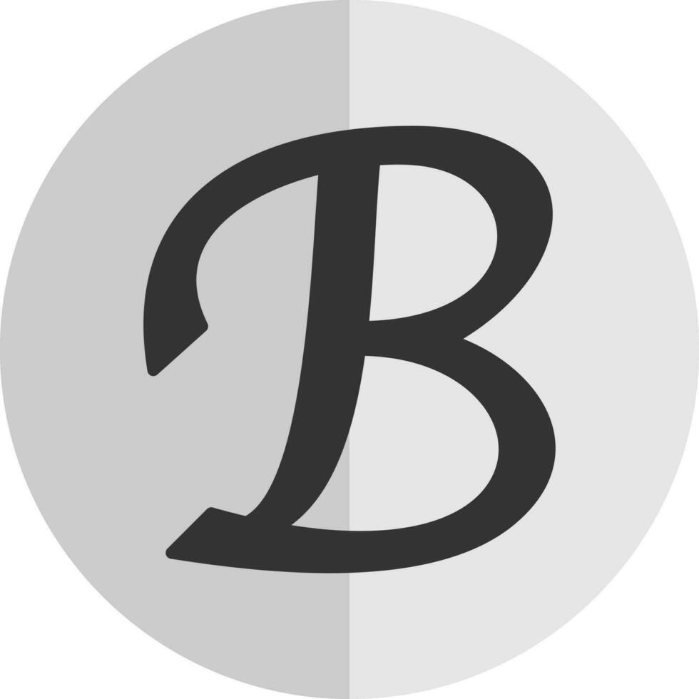 brev b vektor ikon design