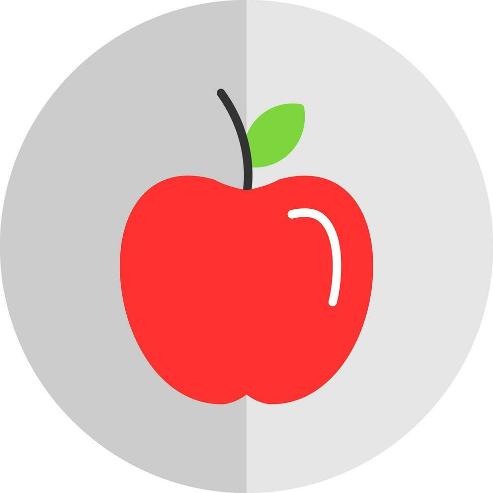 Apfel Obst Vektor Symbol Design