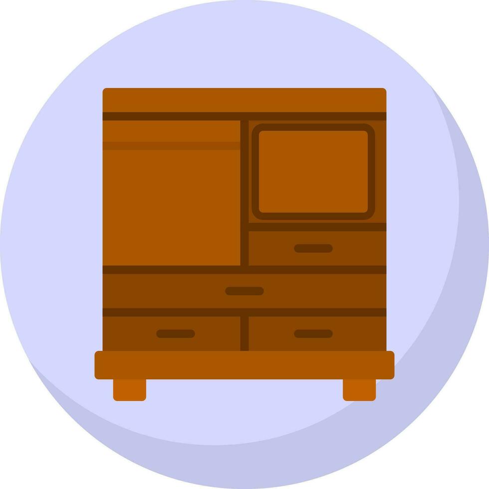 Schrank-Vektor-Icon-Design vektor