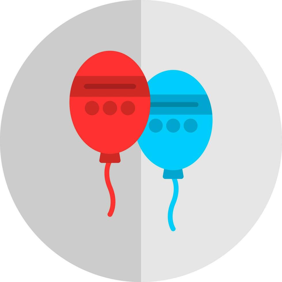 Ballon-Vektor-Icon-Design vektor