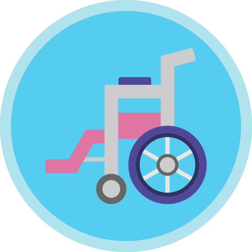 Rollstuhl-Vektor-Icon-Design vektor