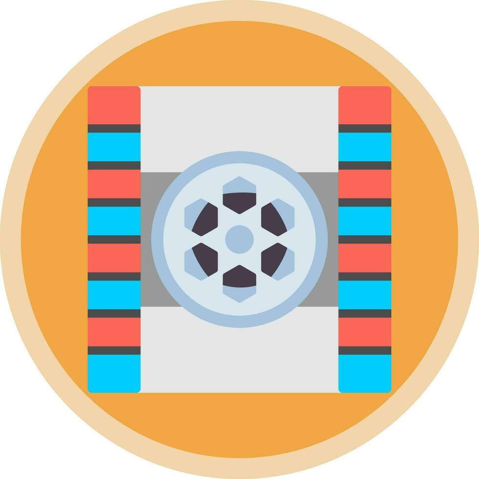 Filmrollen-Vektor-Icon-Design vektor