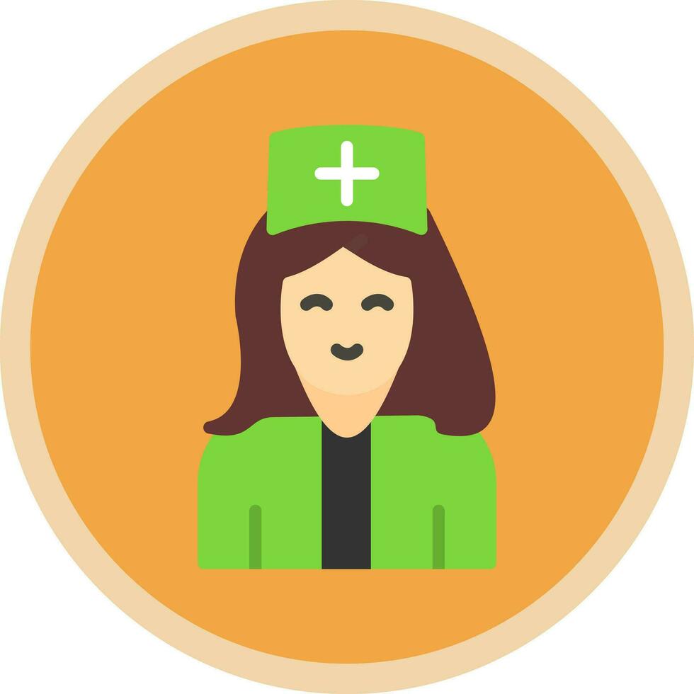 Krankenschwester-Vektor-Icon-Design vektor