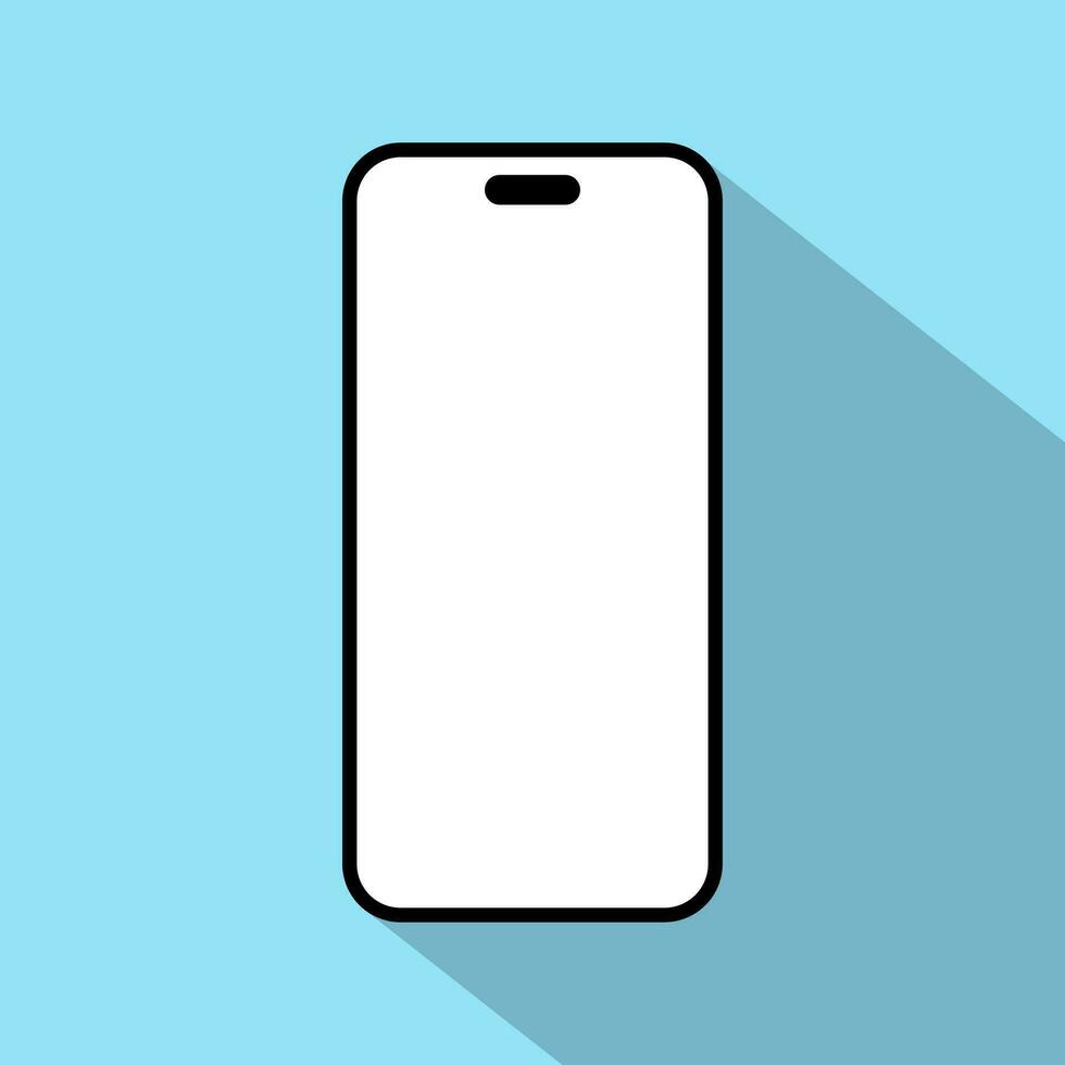 Smartphone Bildschirm Attrappe, Lehrmodell, Simulation Symbol Vektor. Neu Handy Modell- Illustration vektor