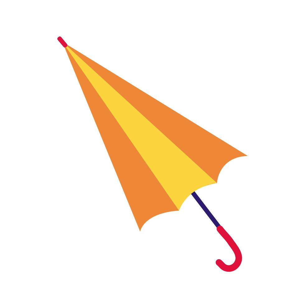 paraply tillbehör platt stilikon vektor