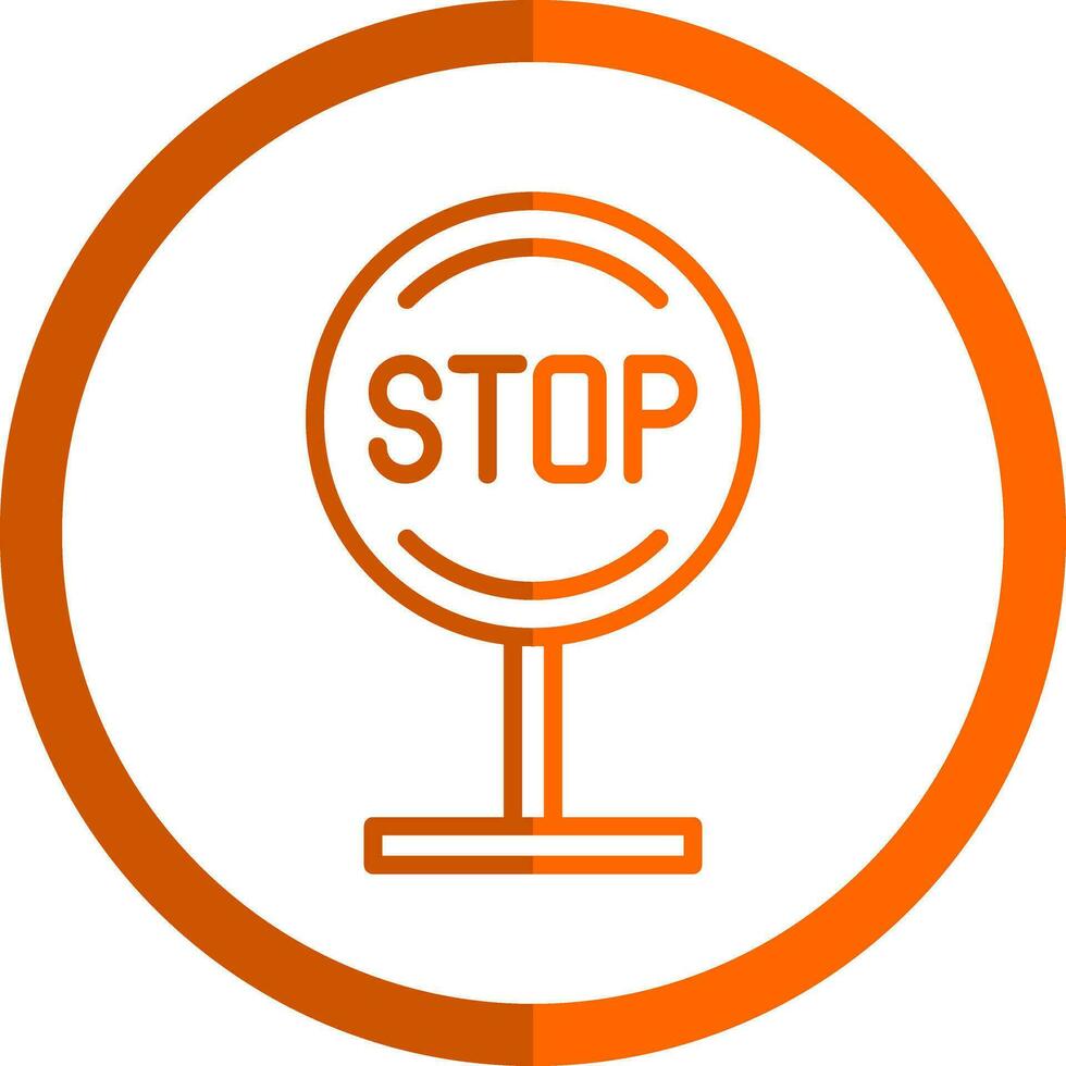 Stoppen Sie das Vektor-Icon-Design vektor