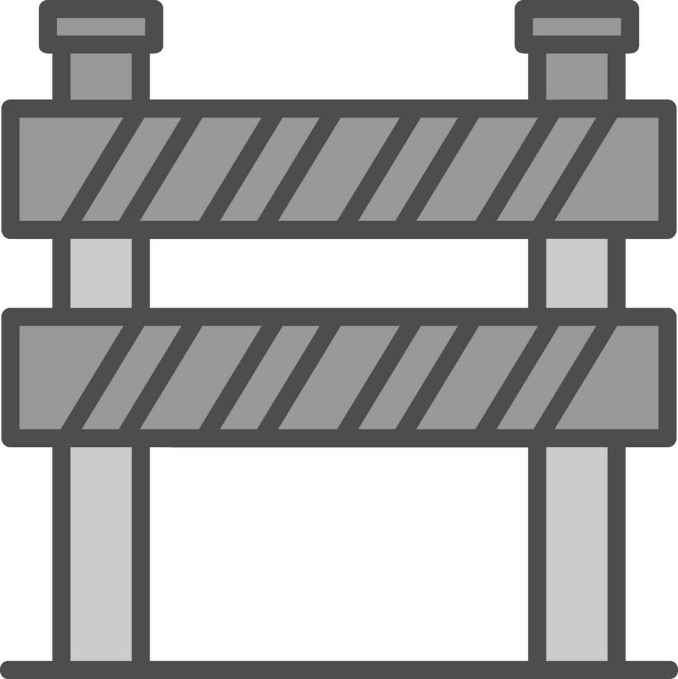 Barriere-Vektor-Icon-Design vektor