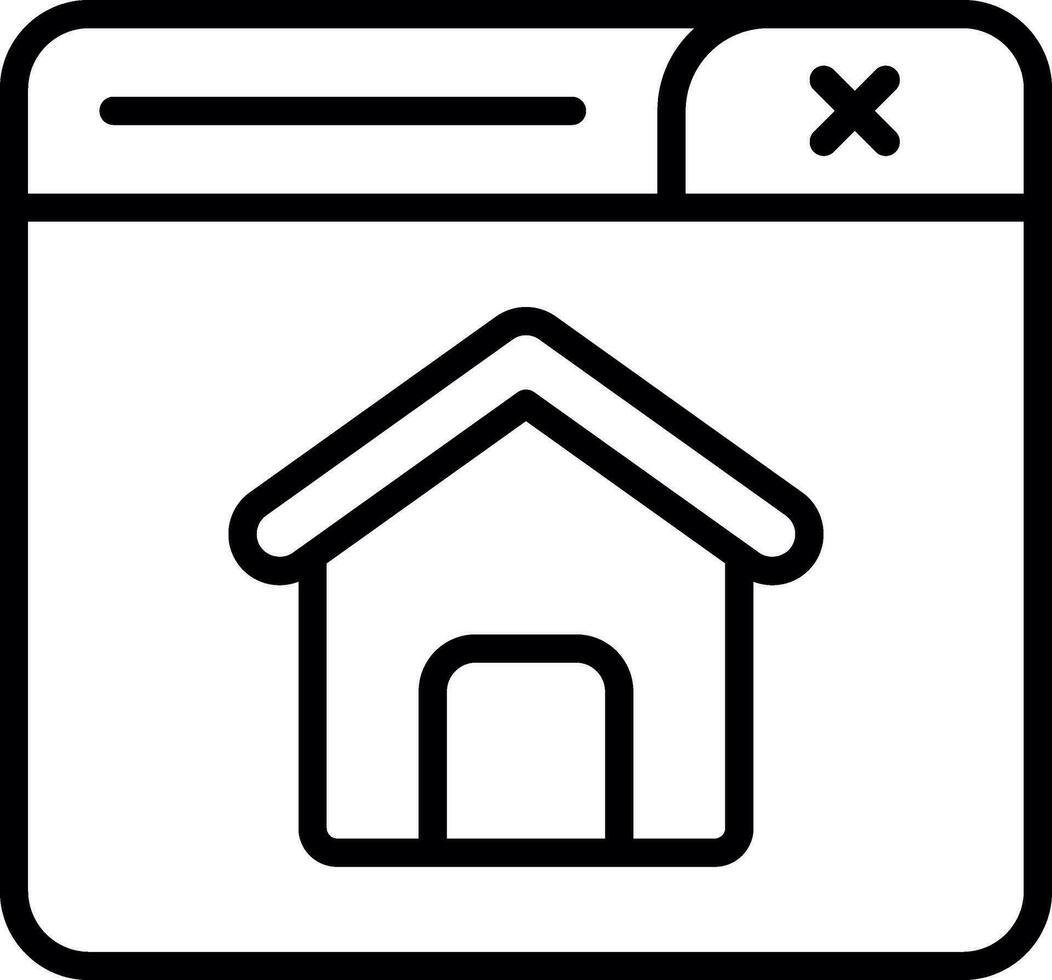 Zuhause Seite Vektor Symbol Design