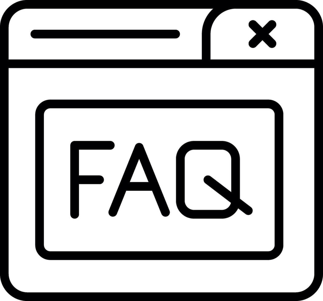 faq vektor ikon design