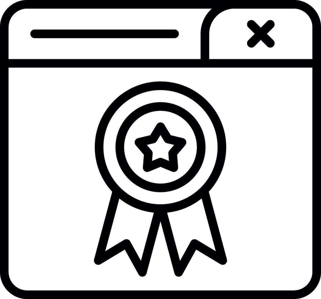 Award-Vektor-Icon-Design vektor