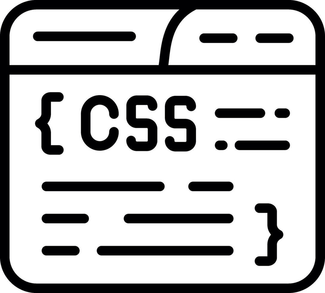 CSS Codierung Vektor Symbol Design