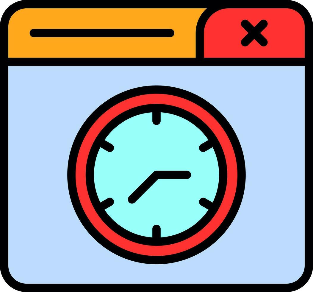 Uhr-Vektor-Icon-Design vektor