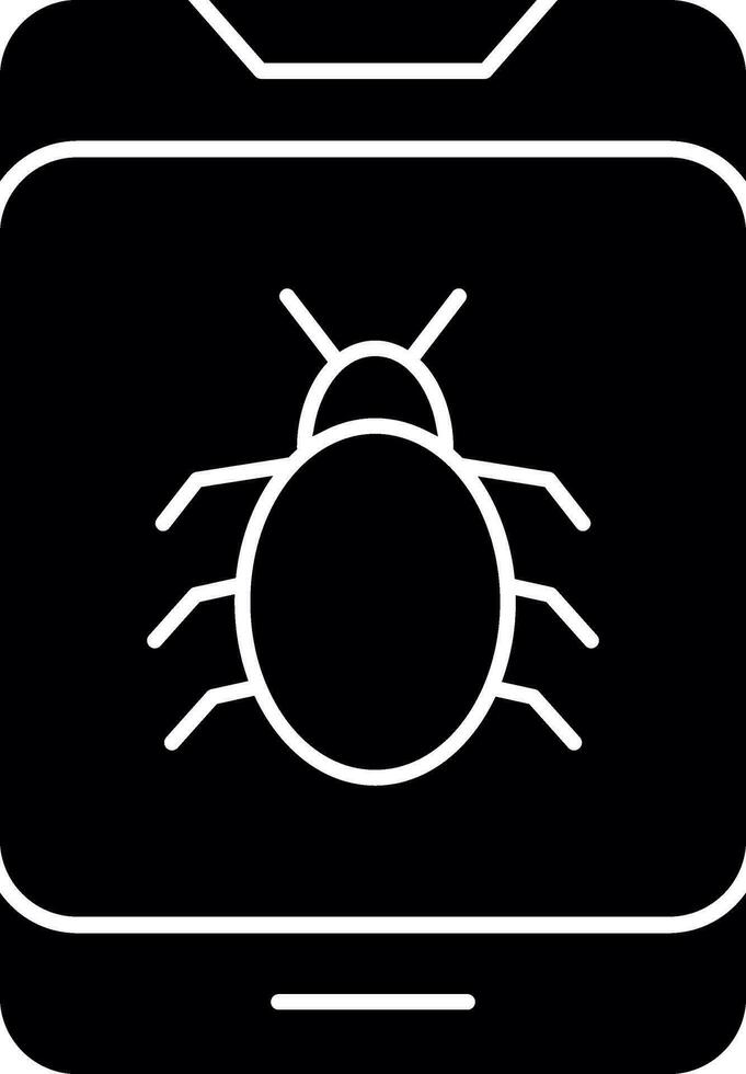 Bug-Vektor-Icon-Design vektor