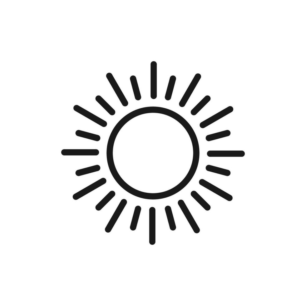 Sol vektor ikon. trendig vektor sommar symbol