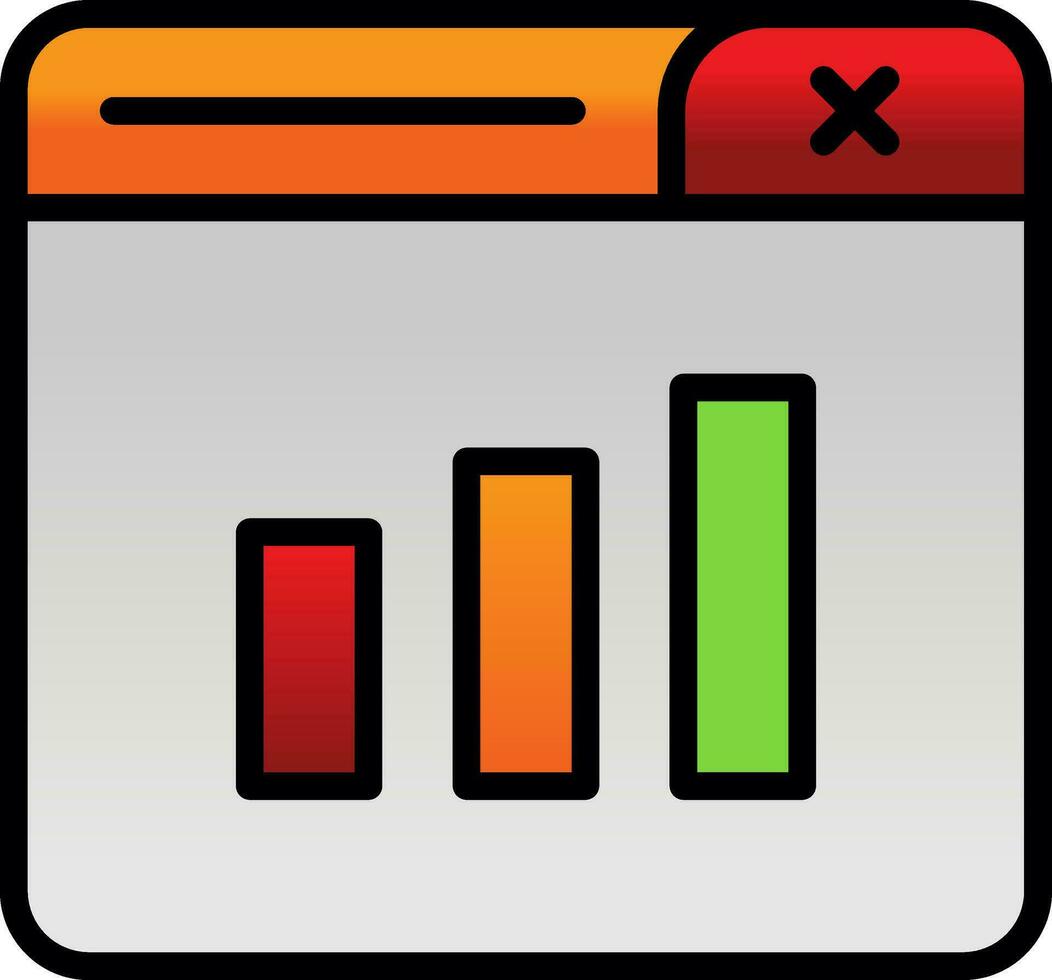 Statistik-Vektor-Icon-Design vektor