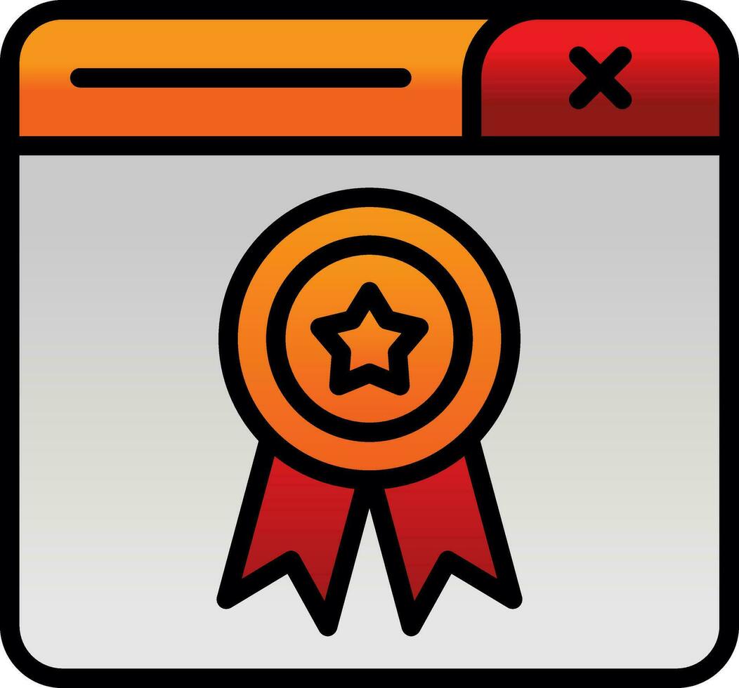 Award-Vektor-Icon-Design vektor