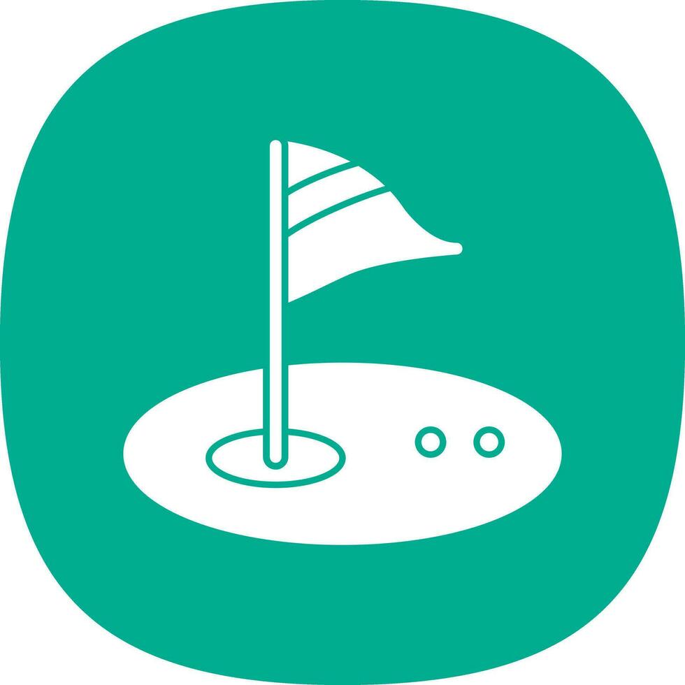 Golf-Vektor-Icon-Design vektor