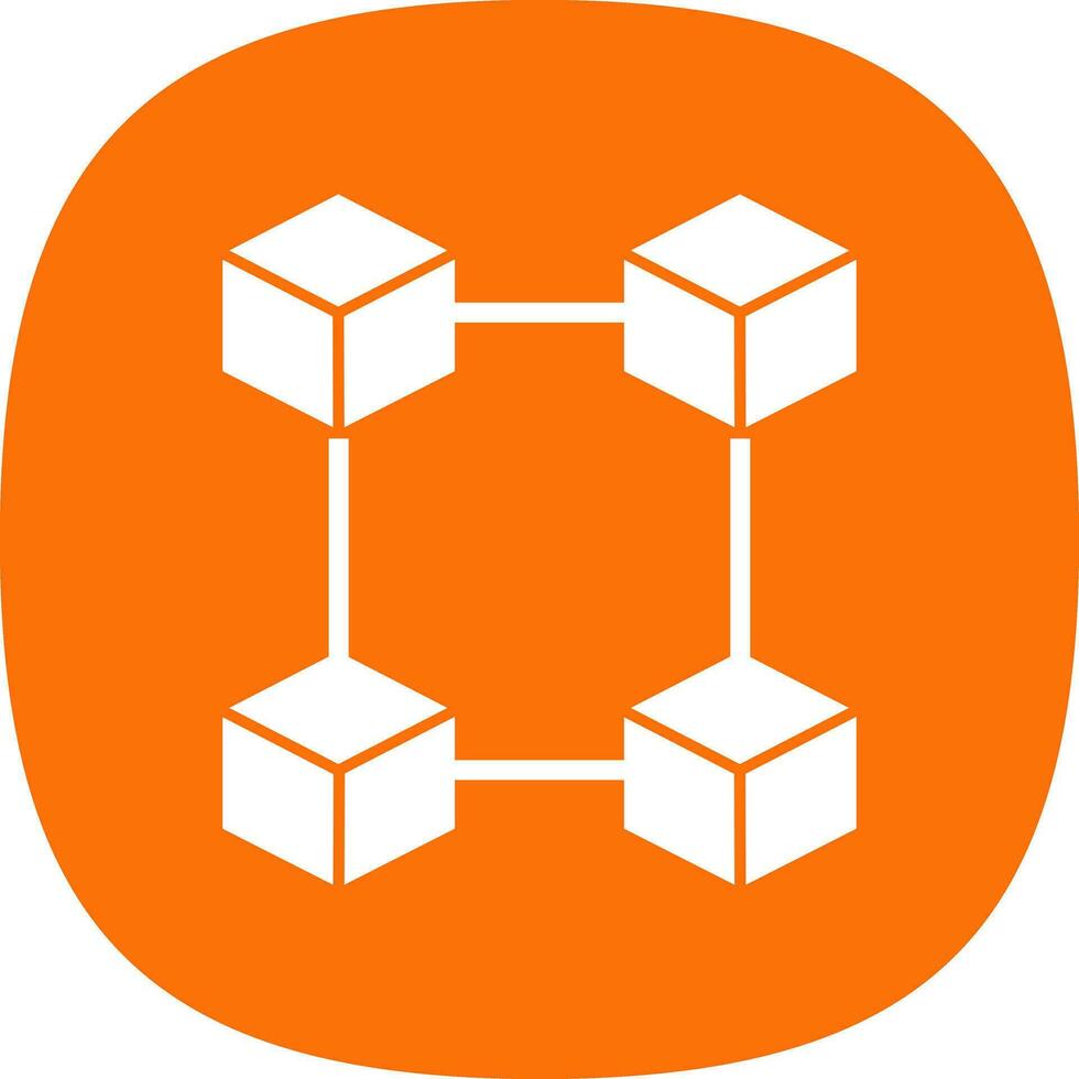 Blockchain-Vektor-Icon-Design vektor