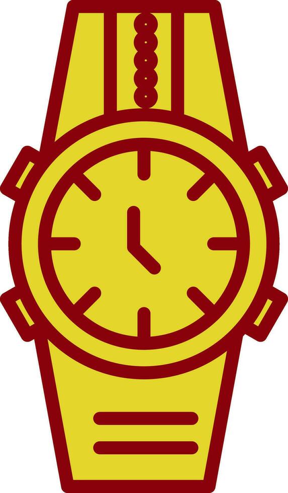 Armbanduhr-Vektor-Icon-Design vektor