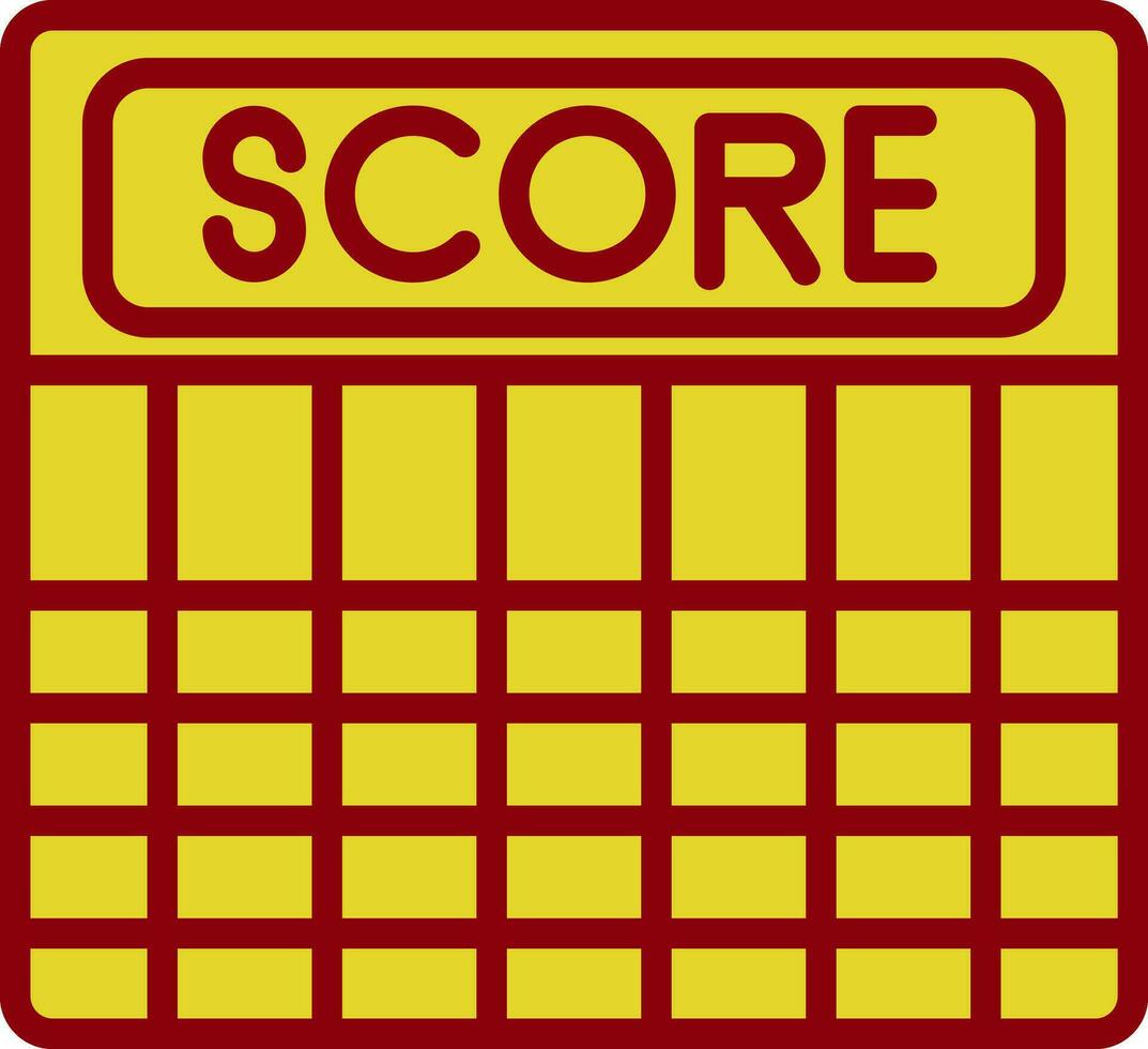 Score-Vektor-Icon-Design vektor