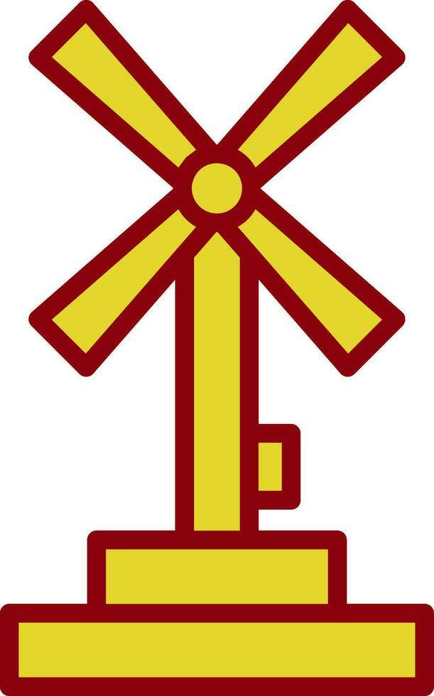 Windmühlen-Vektor-Icon-Design vektor