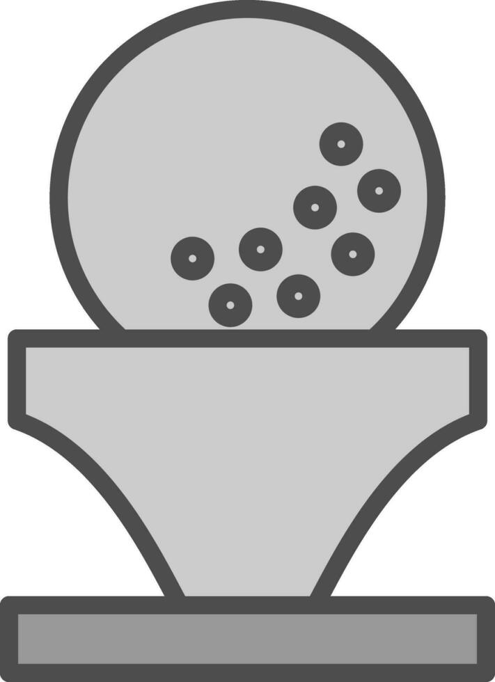 Golfball-Vektor-Icon-Design vektor