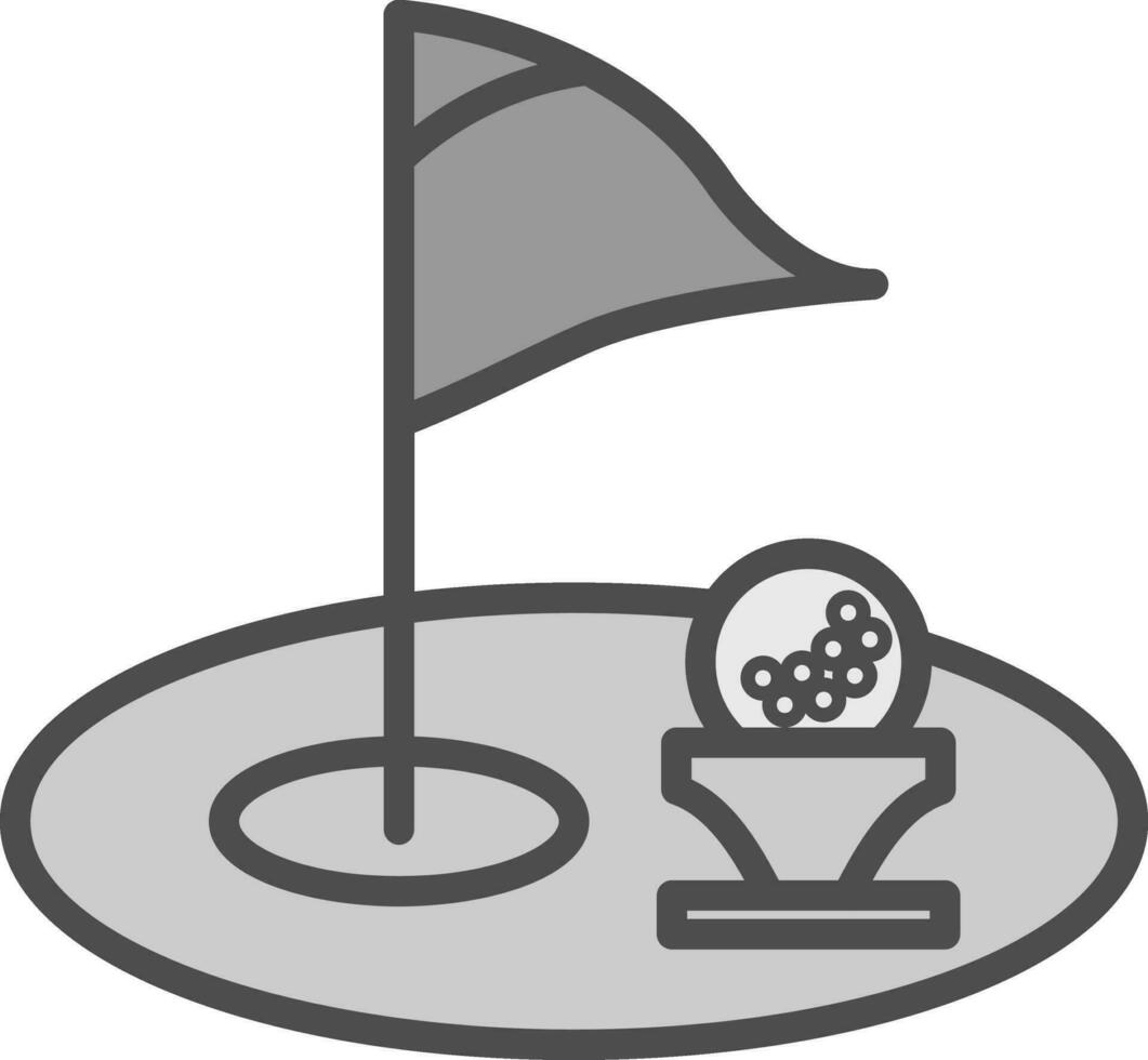 Golf Loch Vektor Symbol Design