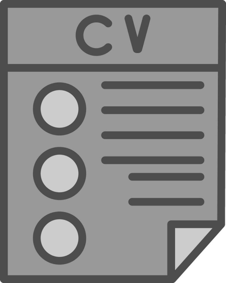 cv-Vektor-Icon-Design vektor