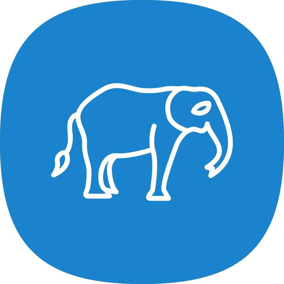 Elefant-Vektor-Icon-Design vektor