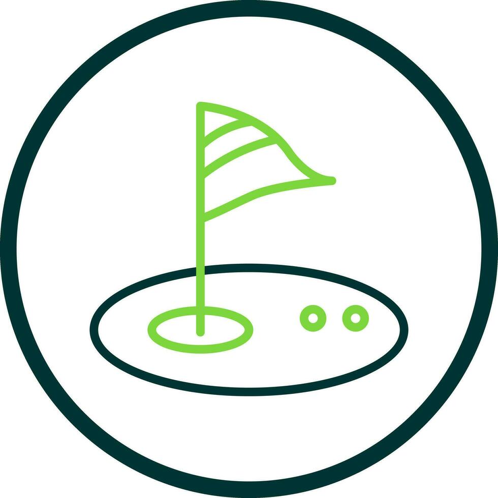 Golf-Vektor-Icon-Design vektor