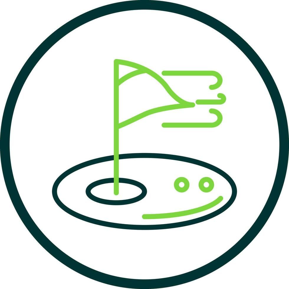 Golf-Vektor-Icon-Design vektor